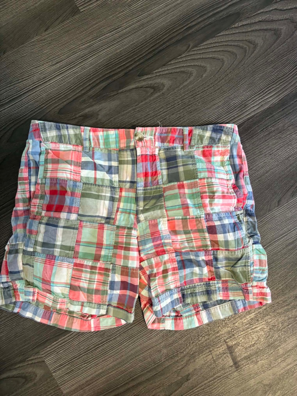 Plaid Patchwork Women’s Shorts - Multicolor